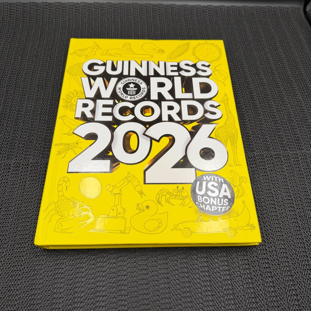 Guinness World Records 2026 Hardcover Book with USA Bonus Chapter 70th Edition